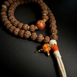 hand carved monkey head walnut handheld mala with mystical oriental energy